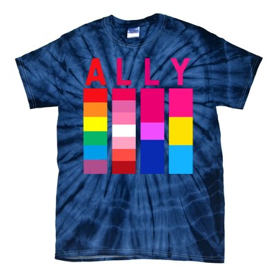 Proud Ally Pride Rainbow LGBT Ally Tie-Dye T-Shirt