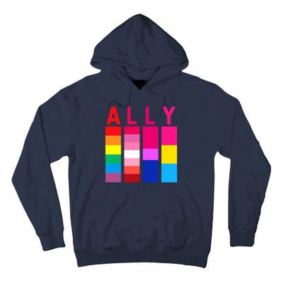 Proud Ally Pride Rainbow LGBT Ally Tall Hoodie