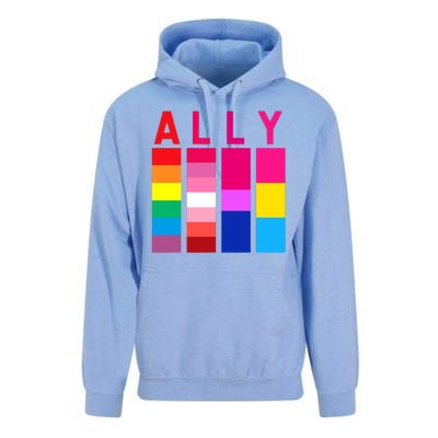 Proud Ally Pride Rainbow LGBT Ally Unisex Surf Hoodie