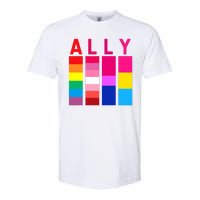 Proud Ally Pride Rainbow LGBT Ally Softstyle CVC T-Shirt