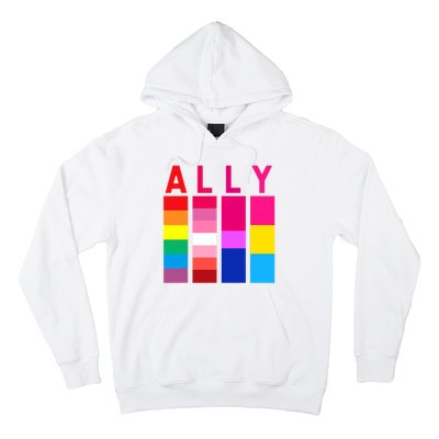 Proud Ally Pride Rainbow LGBT Ally Hoodie