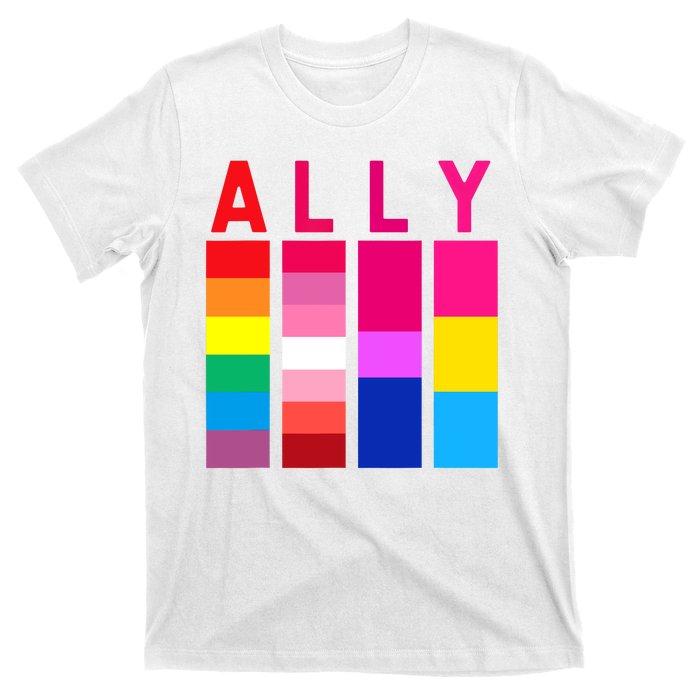 Proud Ally Pride Rainbow LGBT Ally T-Shirt