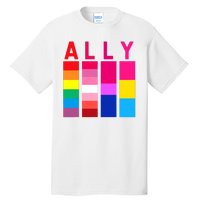 Proud Ally Pride Rainbow LGBT Ally Tall T-Shirt