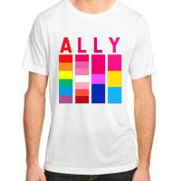 Proud Ally Pride Rainbow LGBT Ally Adult ChromaSoft Performance T-Shirt