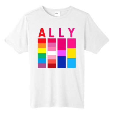 Proud Ally Pride Rainbow LGBT Ally Tall Fusion ChromaSoft Performance T-Shirt