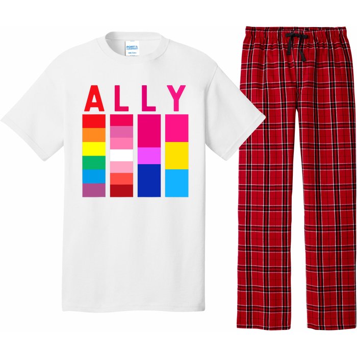 Proud Ally Pride Rainbow LGBT Ally Pajama Set