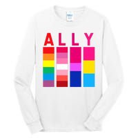 Proud Ally Pride Rainbow LGBT Ally Tall Long Sleeve T-Shirt