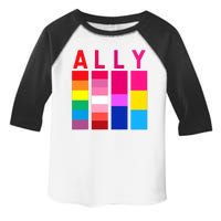 Proud Ally Pride Rainbow LGBT Ally Toddler Fine Jersey T-Shirt