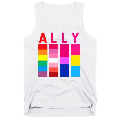 Proud Ally Pride Rainbow LGBT Ally Tank Top