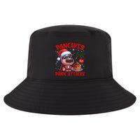Pancakes And Panic Attacks Funny Moo Deng Pancake Christmas Cool Comfort Performance Bucket Hat