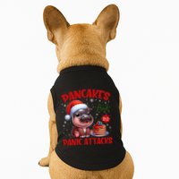 Pancakes And Panic Attacks Funny Moo Deng Pancake Christmas Doggie Tank