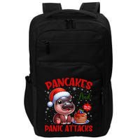 Pancakes And Panic Attacks Funny Moo Deng Pancake Christmas Impact Tech Backpack