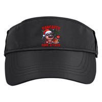 Pancakes And Panic Attacks Funny Moo Deng Pancake Christmas Adult Drive Performance Visor