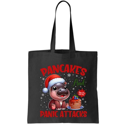 Pancakes And Panic Attacks Funny Moo Deng Pancake Christmas Bag