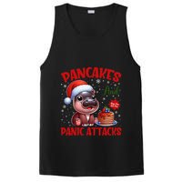 Pancakes And Panic Attacks Funny Moo Deng Pancake Christmas PosiCharge Competitor Tank