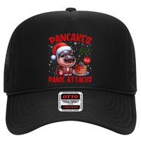 Pancakes And Panic Attacks Funny Moo Deng Pancake Christmas Trucker Hat