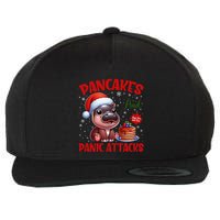 Pancakes And Panic Attacks Funny Moo Deng Pancake Christmas Wool Snapback Cap