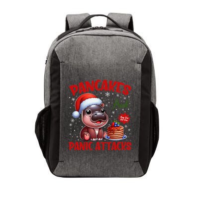 Pancakes And Panic Attacks Funny Moo Deng Pancake Christmas Vector Backpack