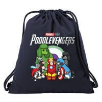 POODLEVENGER Assemble Poodle Super Dog Poodle Dog Lover Drawstring Bag