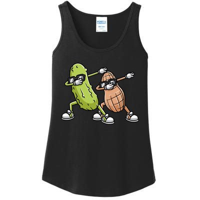 Peanut And Pickle Dabbing Peanut Butter Lover Ladies Essential Tank