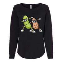 Peanut And Pickle Dabbing Peanut Butter Lover Womens California Wash Sweatshirt