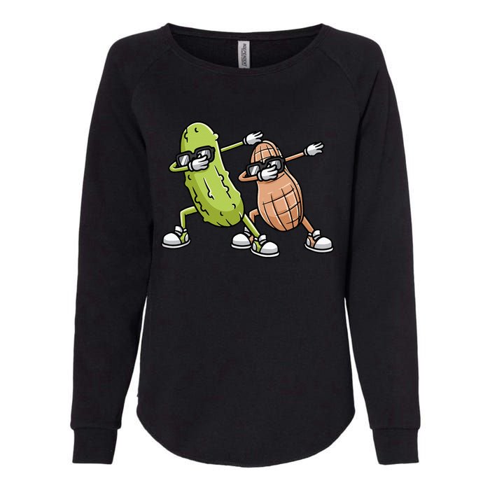 Peanut And Pickle Dabbing Peanut Butter Lover Womens California Wash Sweatshirt