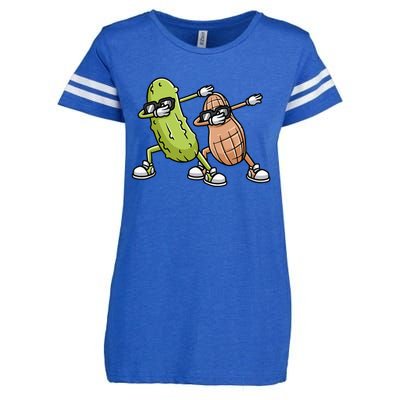 Peanut And Pickle Dabbing Peanut Butter Lover Enza Ladies Jersey Football T-Shirt