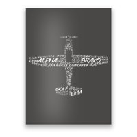 Phonetic Alphabet Pilot Airplane Poster