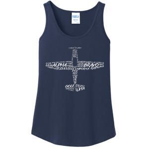 Phonetic Alphabet Pilot Airplane Ladies Essential Tank