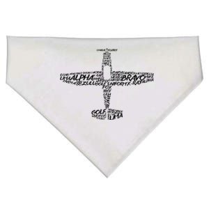 Phonetic Alphabet Pilot Airplane USA-Made Doggie Bandana