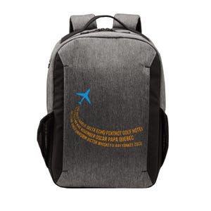 Phonetic Alphabet Pilot Airplane Vector Backpack