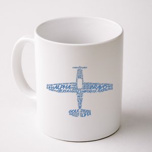 Phonetic Alphabet Pilot Airplane Coffee Mug