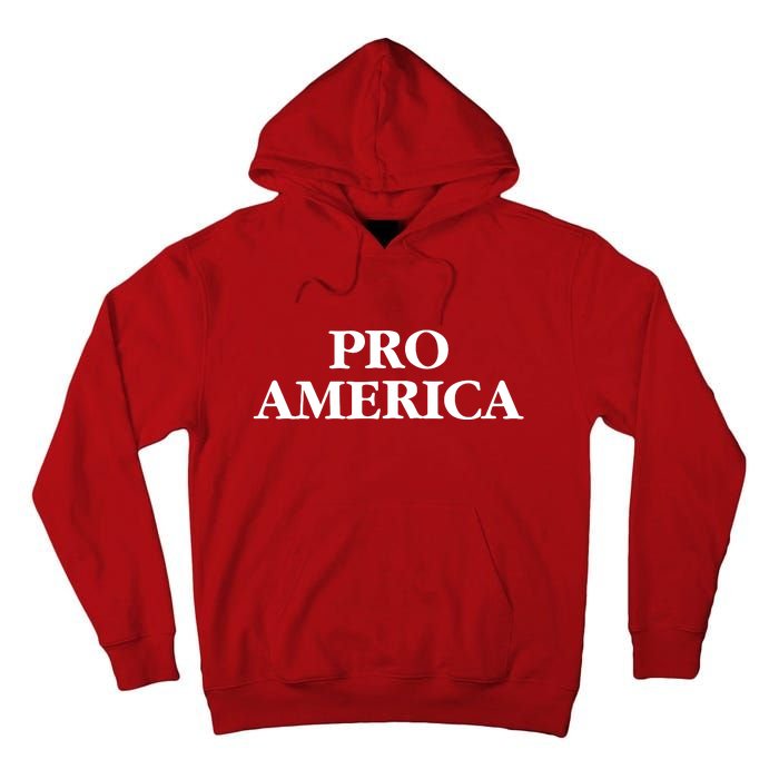 Pro America President Trump 2024 Patriotic Tall Hoodie