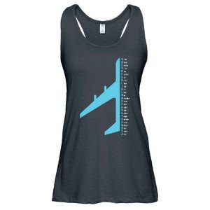 Phonetic Alphabet Pilot Airplane Funny Aviator Lover Ladies Essential Flowy Tank