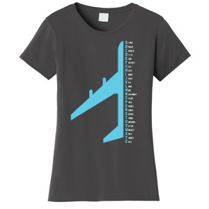 Phonetic Alphabet Pilot Airplane Funny Aviator Lover Women's T-Shirt