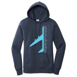 Phonetic Alphabet Pilot Airplane Funny Aviator Lover Women's Pullover Hoodie