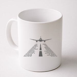 Phonetic Alphabet Pilot Airplane Coffee Mug