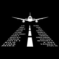 Phonetic Alphabet Pilot Airplane 16 in Basic Backpack