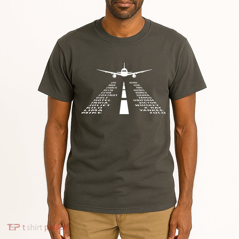 Phonetic Alphabet Pilot Airplane Tall T-Shirt