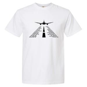 Phonetic Alphabet Pilot Airplane Garment-Dyed Heavyweight T-Shirt