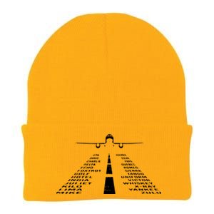 Phonetic Alphabet Pilot Cadet Airplane Knit Cap Winter Beanie