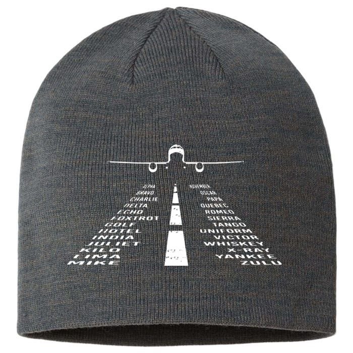 Phonetic Alphabet Pilot Cadet Airplane Sustainable Beanie