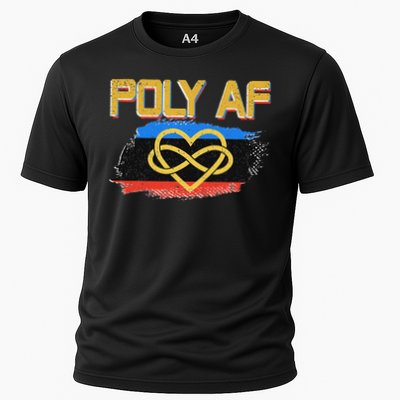 Poly Af Polyamorous Flag Polyamory Pride Cooling Performance Crew T-Shirt