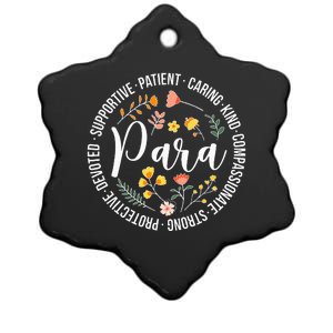 Paraprofessional Appreciation Para Parapro Ceramic Star Ornament