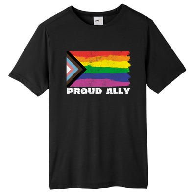 Proud Ally Pride Month Lgtbq Black Pride Flag Great Gift Tall Fusion ChromaSoft Performance T-Shirt