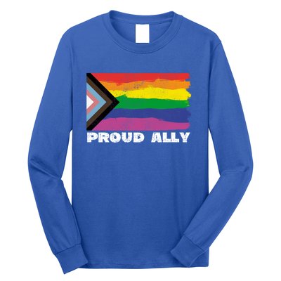 Proud Ally Pride Month Lgtbq Black Pride Flag Great Gift Long Sleeve Shirt