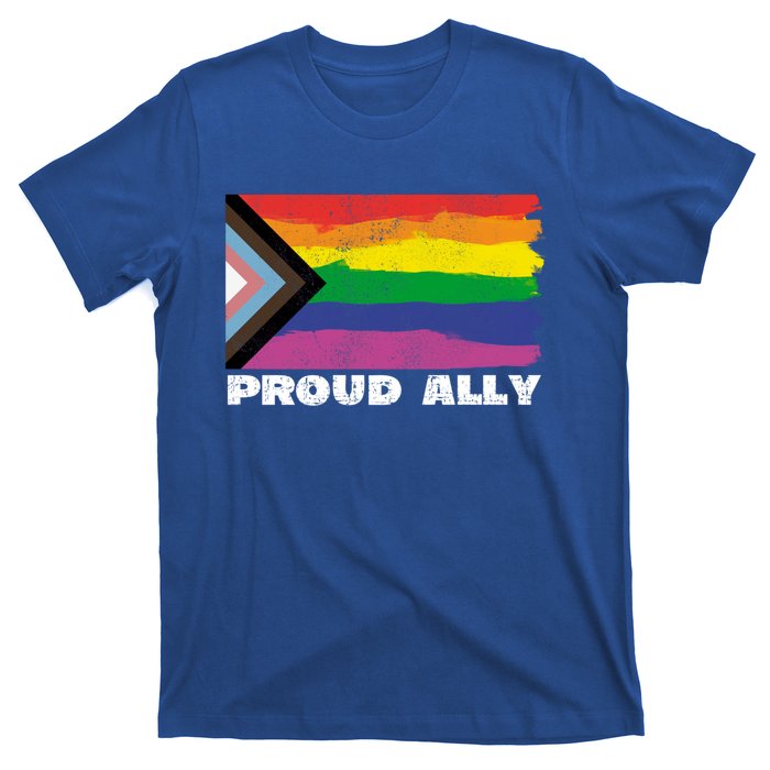 Proud Ally Pride Month Lgtbq Black Pride Flag Great Gift T-Shirt