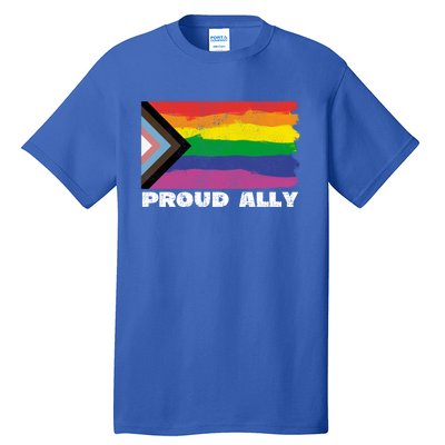 Proud Ally Pride Month Lgtbq Black Pride Flag Great Gift Tall T-Shirt