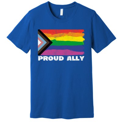 Proud Ally Pride Month Lgtbq Black Pride Flag Great Gift Premium T-Shirt