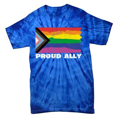 Proud Ally Pride Month Lgtbq Black Pride Flag Great Gift Tie-Dye T-Shirt